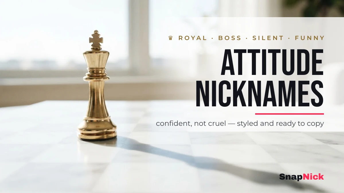 Gold chess king on a white marble board, cover for attitude nicknames