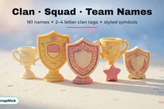 Clan Names, Squad Names and Team Names (With Clan Tag Ideas)