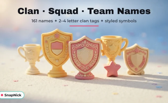 Clan Names, Squad Names and Team Names (With Clan Tag Ideas)