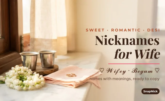 Nicknames for Wife: Sweet, Romantic and Desi Names With Meanings