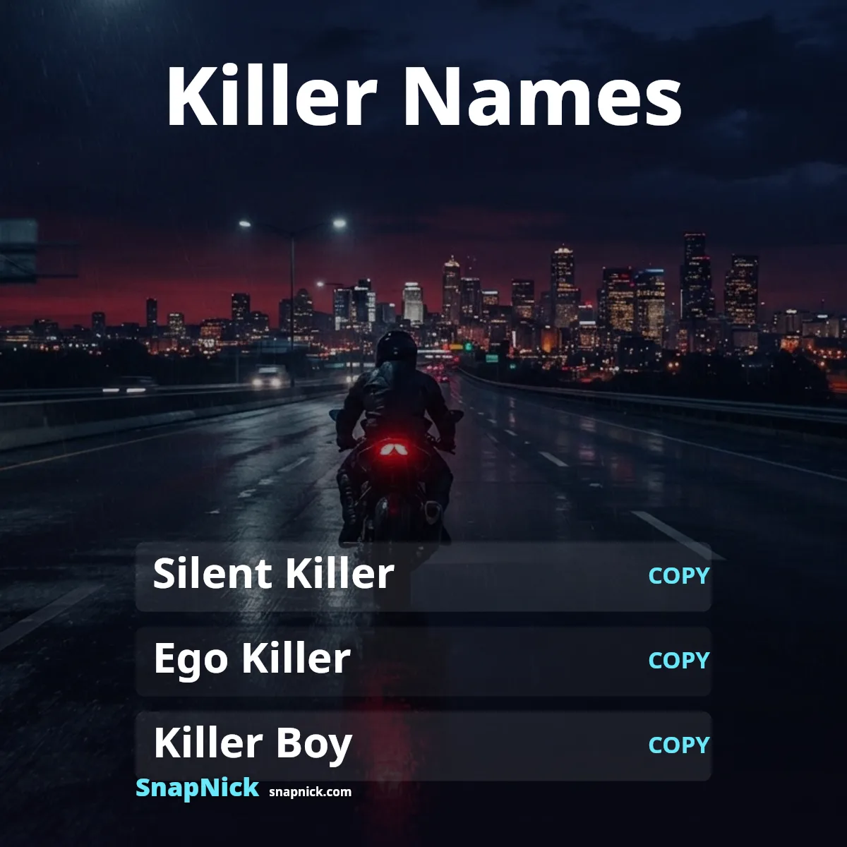 Killer Name Styles: 114 Names to Copy