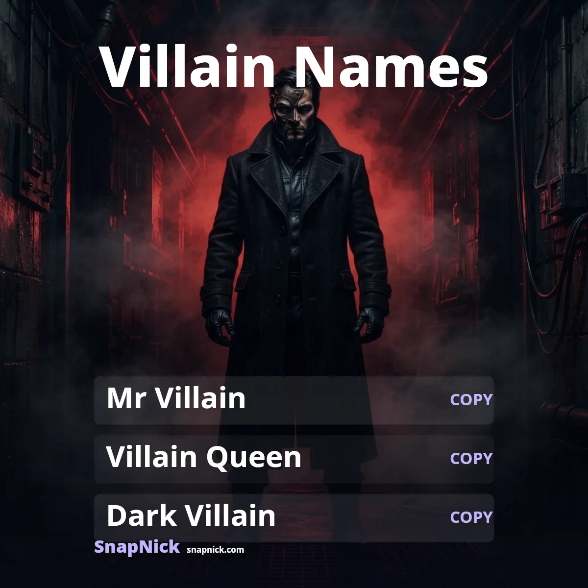 Villain Name Styles: 119 Names to Copy